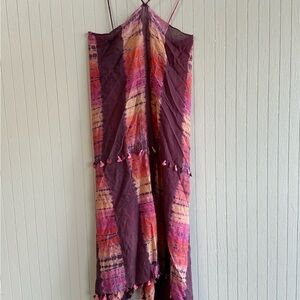 Bohemian Tie-Dye Maxi Dress
